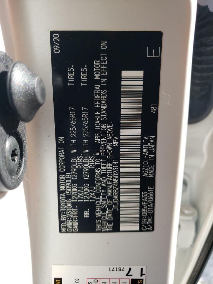 JTJDARBZ4M5023141 - 2021 Lexus nx 300 bas