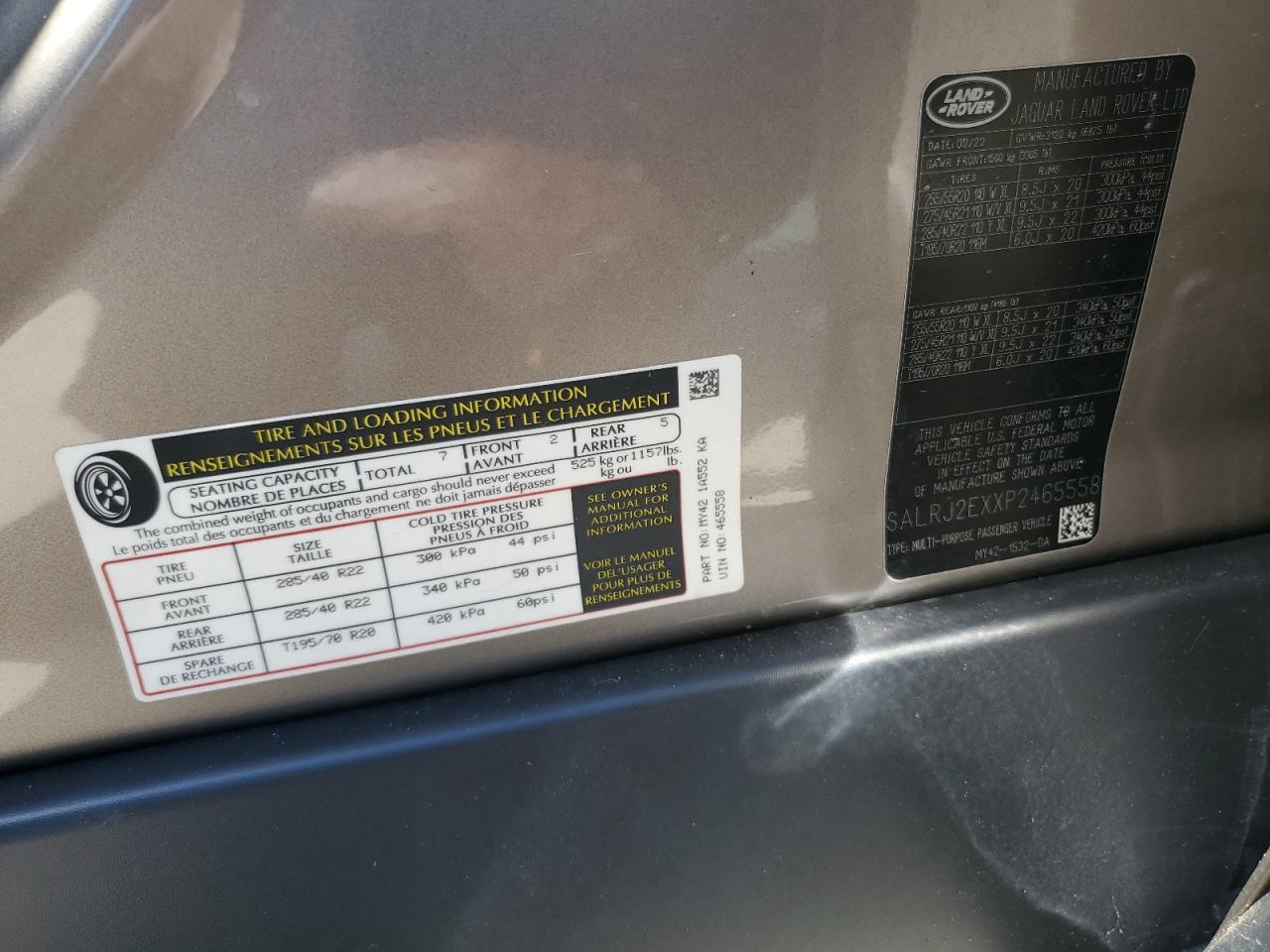 SALRJ2EXXP2465558 - 2023 Land rover discovery