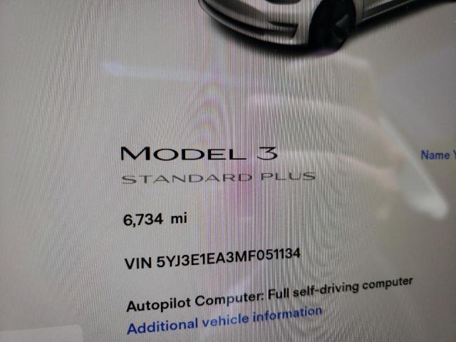 5YJ3E1EA3MF051134 - 2021 Tesla Model 3